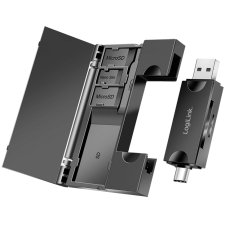 LogiLink USB 3.2 Gen1 Card Reader mit Kartenaufbewahrung...