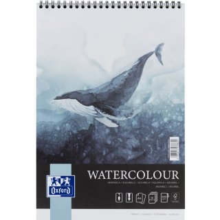 Oxford Art Aquarellblock "Watercolour" DIN A4 300 g/qm 10 Blatt