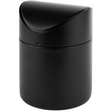 APS Tisch-Abfallbehälter aus Edelstahl schwarz matt
