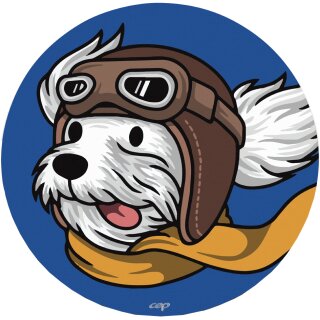 CEP Mauspad Kids "Pilotenhund" rund