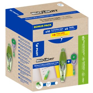 PILOT Korrekturroller WHITE LINE RT BONUSPACK 20er Set