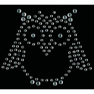 KLEIBER Strass-Applikation "Eule 1" 65 x 60 mm
