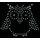 KLEIBER Strass-Applikation "Eule 1" 65 x 60 mm