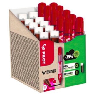 PILOT Whiteboard-Marker V BOARD MASTER BONUS PACK rot 20er Set