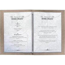 sigel Speisekarten-Mappe MENU DIN A5 beige