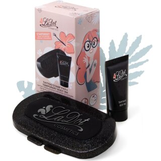 COLOP Tattoo-Stempel LaDot Starter-Set Kissen + Tinte 15 ml