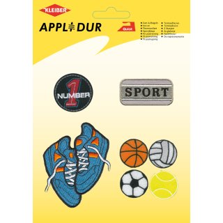 KLEIBER Applikations-Sortiment "Sports" 7 Motive zum Aufbügeln