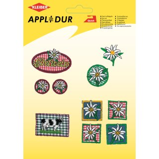 KLEIBER Applikations-Sortiment "Country Style" 10 Motive zum Aufbügeln
