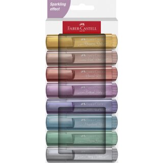 FABER-CASTELL Textmarker TEXTLINER 46 METALLIC 8er Etui
