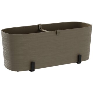 tera Blumenkasten-Set "Paros" inkl. Halter sand