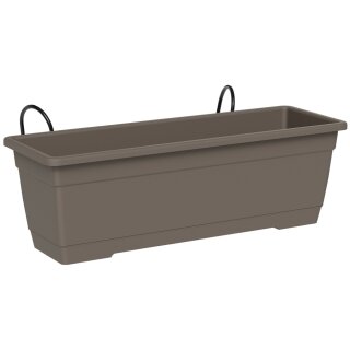 tera Blumenkasten-Set "Birka" inkl. Halter sand (B)800 x (T)170 x (H)160 mm