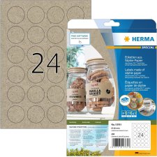 HERMA Etiketten aus Silphie-Papier Durchmesser: 40 mm...