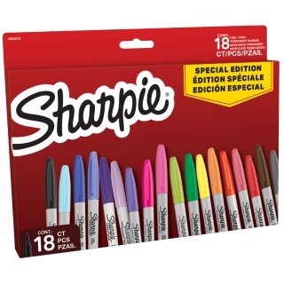 Sharpie Permanent-Marker FINE 18er BIG PACK "Red"