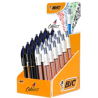 BIC Druckkugelschreiber 4 Colours 24er Display
