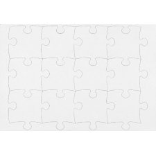 HEYDA Blanko-Puzzle 48 Teile 210 x 297 mm weiß aus...