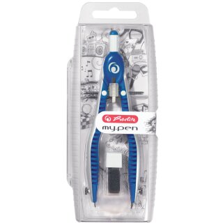 herlitz Schnellverstellzirkel my.pen blau / weiß