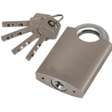 pavo Hochsicherheitsvorhängeschloss aus Messing (B)50 mm inkl. 4 Schlüssel