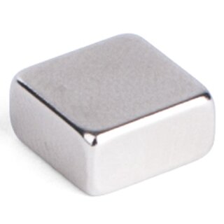pavo Neodym-Haftmagnet eckig Maße: 10 x 10 x 5 mm silber 6 Magnete