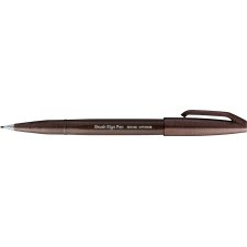 PentelArts Faserschreiber Brush Sign Pen SES15 dunkelbraun