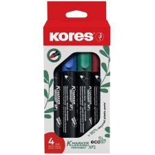 Kores Permanent-Marker "ECO XP1" Rundspitze 4er...