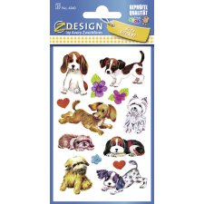 ZDesign KIDS Sticker "Hunde" bunt 3 Blatt...