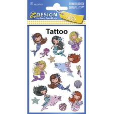 ZDesign KIDS Kinder-Tattoos "Meerjungfrau" bunt...