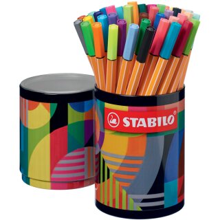 STABILO Fineliner point 88 45er Metallrunddose ARTY 45 Stifte