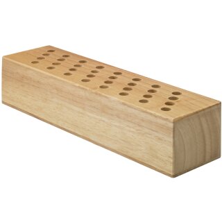WESTCOTT Scherenblock aus Holz unbestückt für 32 Scheren