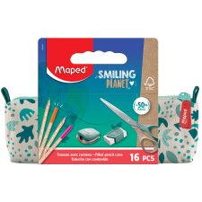 Maped Schlamper-Etui SMILING PLANET creme/grün...