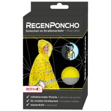 ROTH Kinder-Regenponcho ReflActions "Roar" gelb/blau