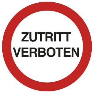 EXACOMPTA Hinweisschild "Zutritt verboten" rot/weiß