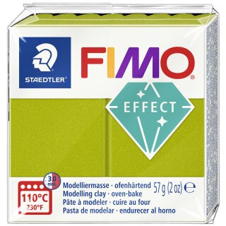 FIMO EFFECT Modelliermasse grün-metallic 57 g