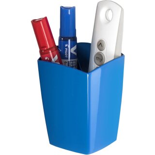 CEP Stifteköcher GLOSS magnetisch 2 Fächer blau