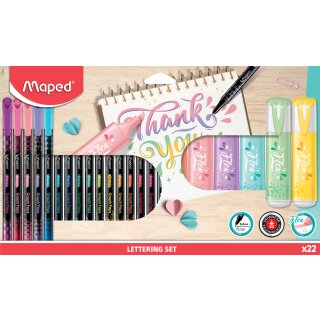 Maped Handlettering-Set 22er Set im Karton