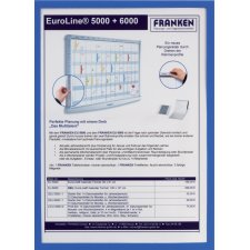 FRANKEN Magnet-Tasche FRAME IT X-tra!Line DIN A5 blau 5...