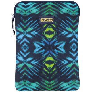 herlitz Tablethülle "New Batik" Polyester grün/blau/schwarz