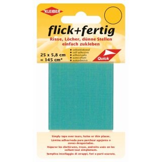 KLEIBER Reparatur-Set Flick + Fertig türkis selbstklebend