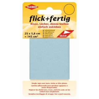 KLEIBER Reparatur-Set Flick + Fertig eisblau selbstklebend