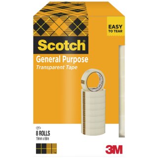 Scotch Klebefilm 508 transparent 15 mm x 33 m 10 Stück