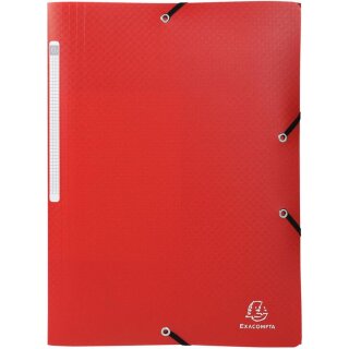 EXACOMPTA Eckspannermappe DIN A4 PP rot