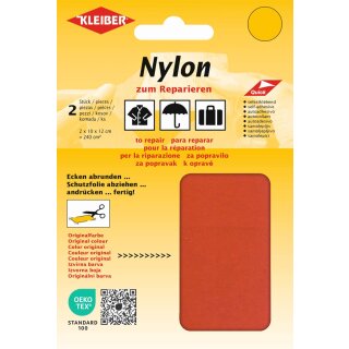 KLEIBER Nylon-Flicken selbstklebend orange 2 Stück