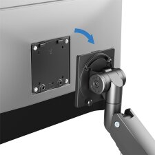 LogiLink Monitorarm Aluminium Armlänge: 526 mm Flat...