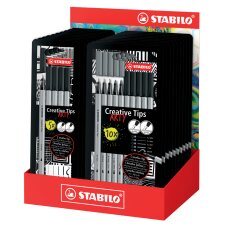 STABILO Creative Tips ARTY BLACK / SHADING Etui-Display...