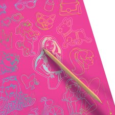 Maped Creativ Kratzbilder-Sticker SCRATCHING STICKER Barbie