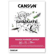 CANSON Studienblock GRADUATE Manga Marker Layout DIN A3...