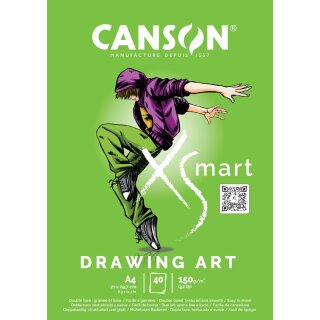CANSON Studienblock XSMART DRAWING ART DIN A4