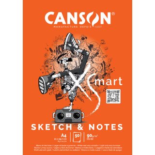 CANSON Studienblock XSMART SKETCH & NOTES DIN A4