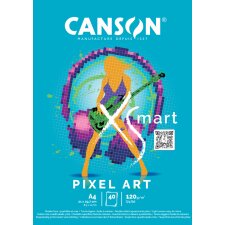 CANSON Studienblock XSMART PIXEL ART DIN A4 40 Blatt
