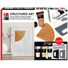 Marabu Acrylpasten-Set STRUCTURED ART Struktureffekte...