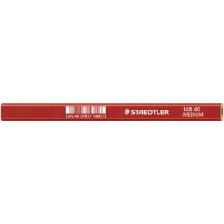 STAEDTLER Zimmermannsbleistift "medium" oval rotbraun